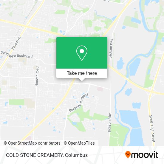 COLD STONE CREAMERY map