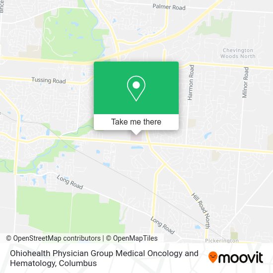 Ohiohealth Physician Group Medical Oncology and Hematology map