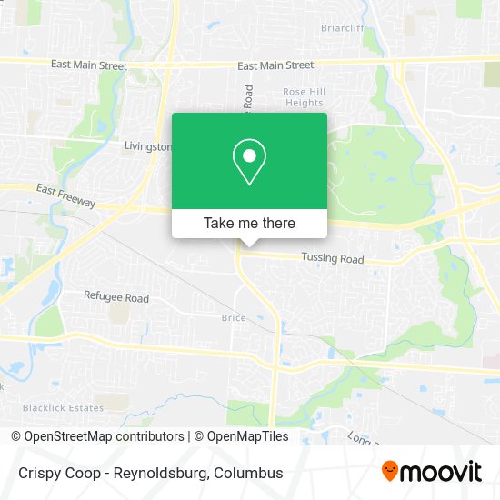 Mapa de Crispy Coop - Reynoldsburg