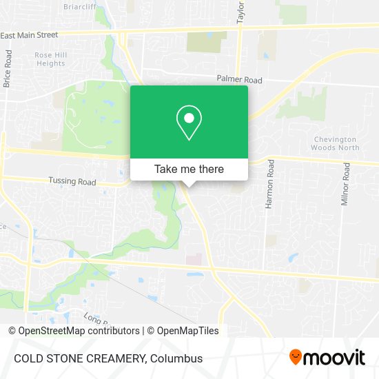 Mapa de COLD STONE CREAMERY
