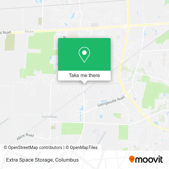 Extra Space Storage map