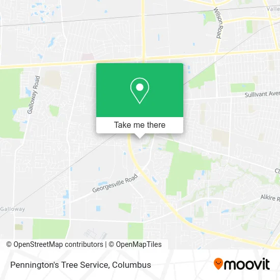 Mapa de Pennington's Tree Service