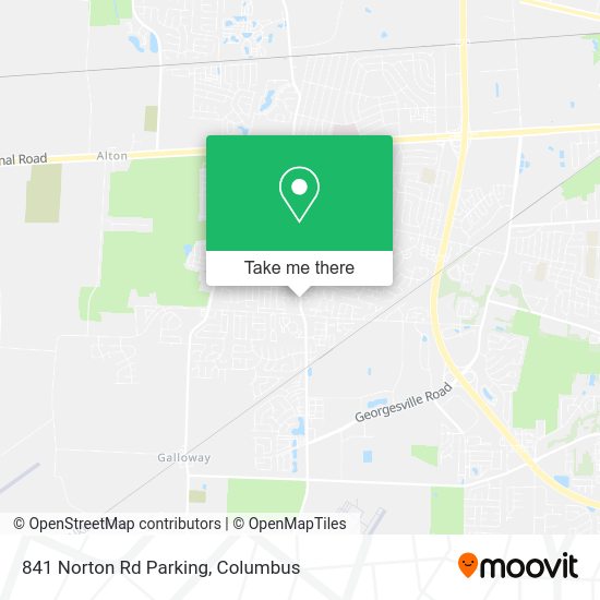 Mapa de 841 Norton Rd Parking