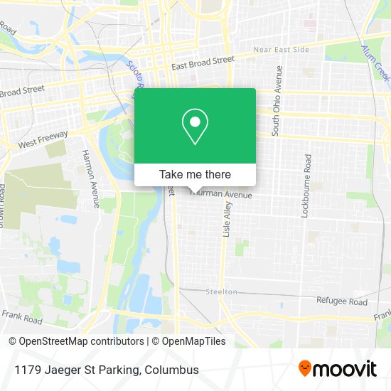 Mapa de 1179 Jaeger St Parking