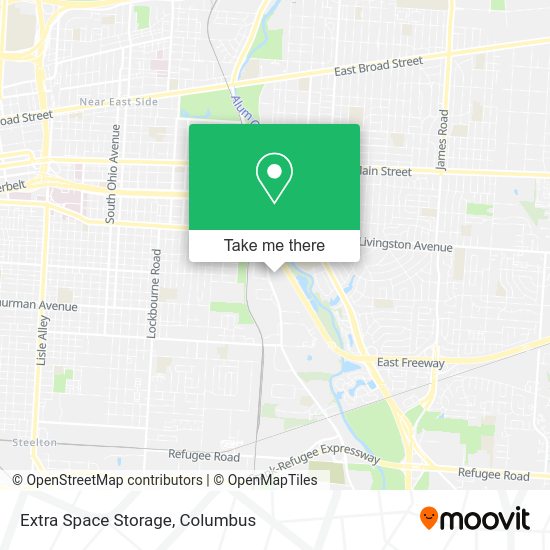 Extra Space Storage map