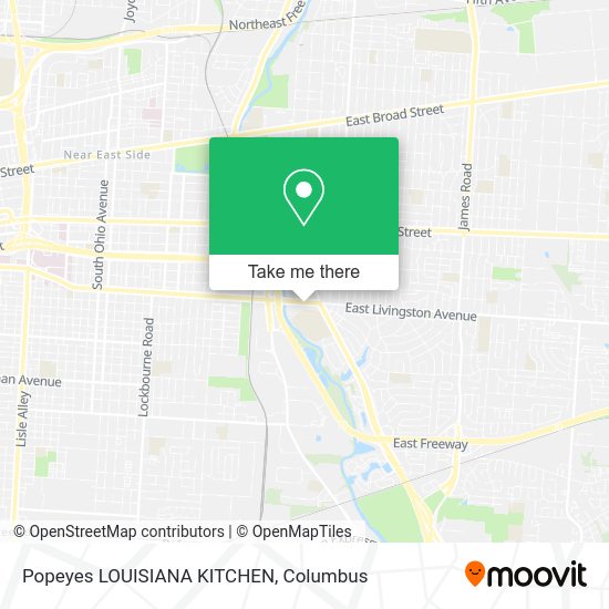 Popeyes LOUISIANA KITCHEN map