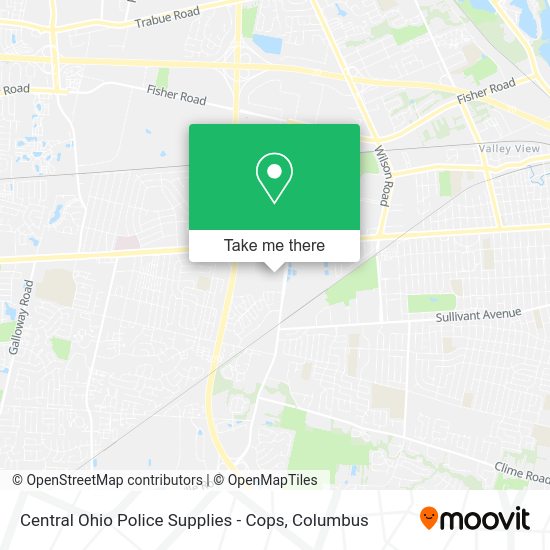 Mapa de Central Ohio Police Supplies - Cops
