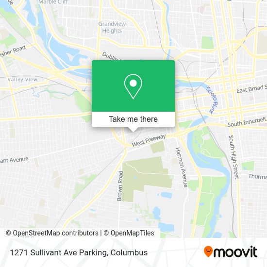 1271 Sullivant Ave Parking map