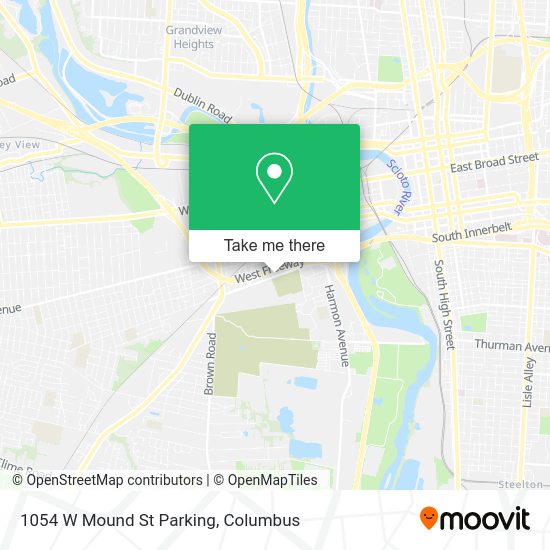 Mapa de 1054 W Mound St Parking