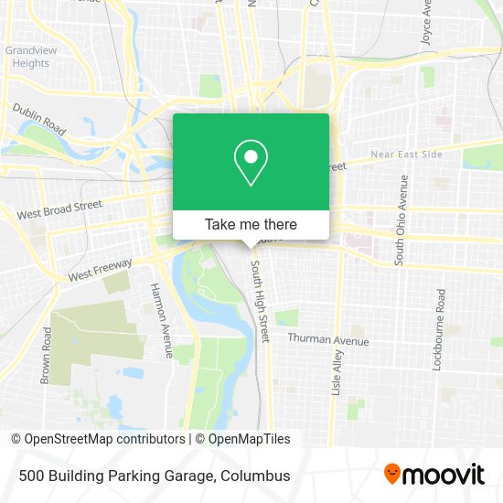 500 Building Parking Garage map