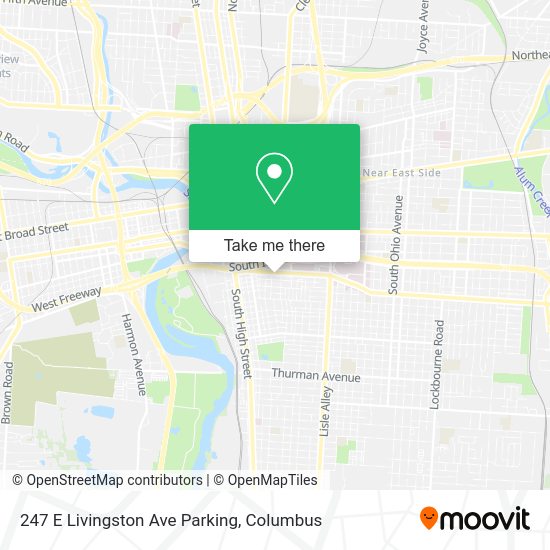 Mapa de 247 E Livingston Ave Parking