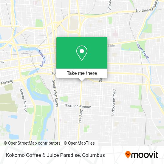 Kokomo Coffee & Juice Paradise map