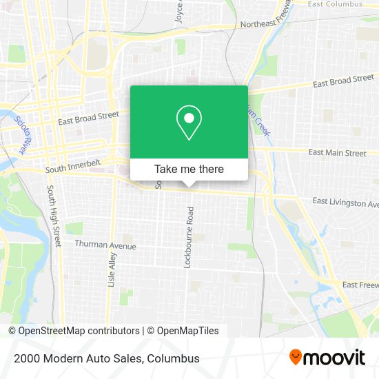 Mapa de 2000 Modern Auto Sales