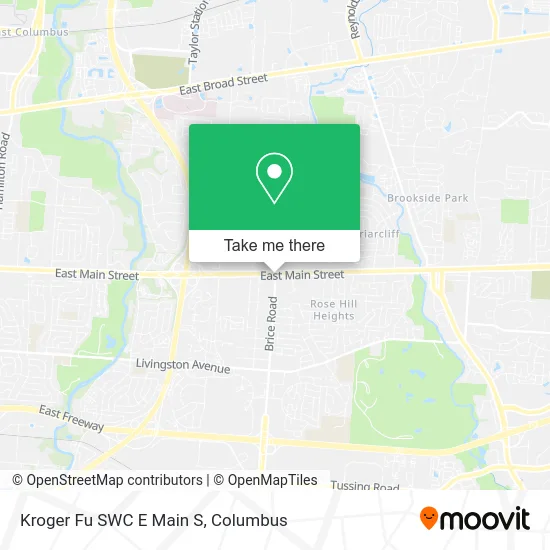 Mapa de Kroger Fu SWC E Main S