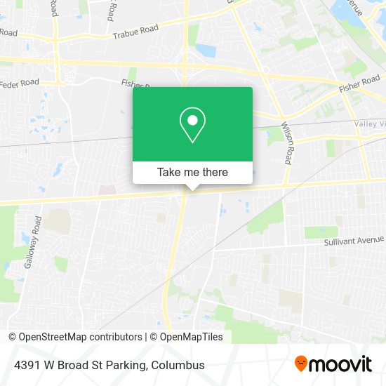 4391 W Broad St Parking map