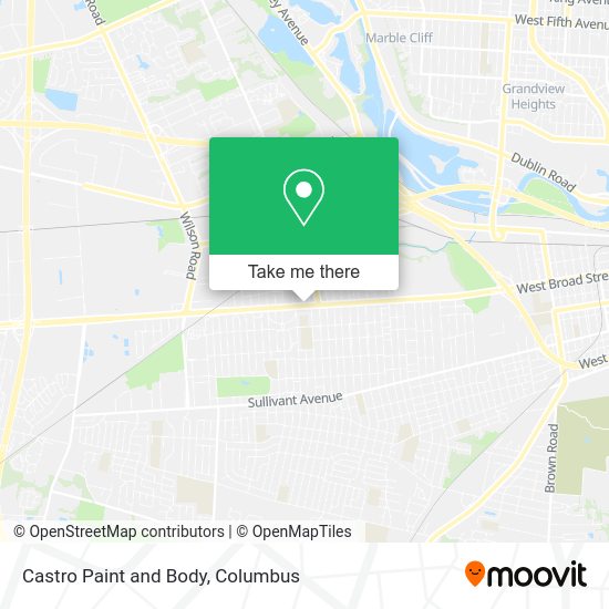 Mapa de Castro Paint and Body