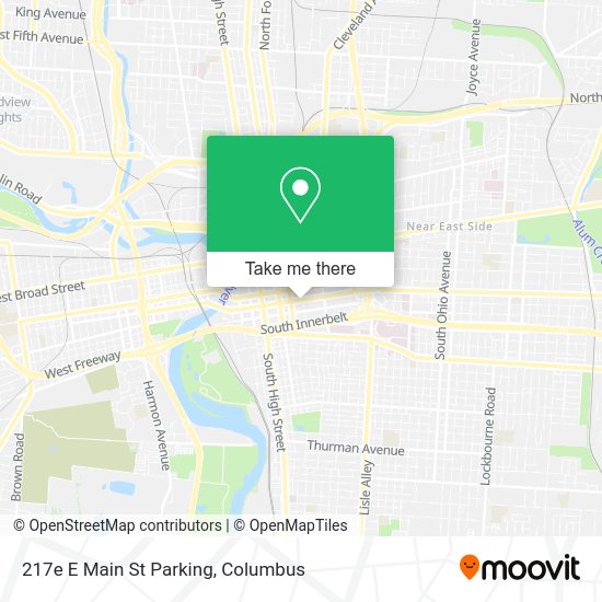 Mapa de 217e E Main St Parking