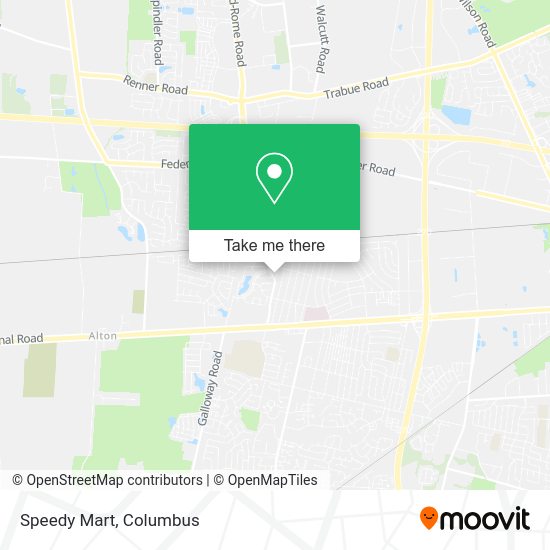 Mapa de Speedy Mart