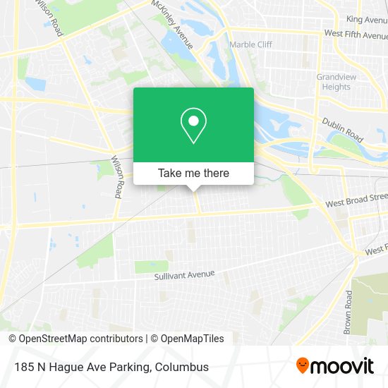 Mapa de 185 N Hague Ave Parking