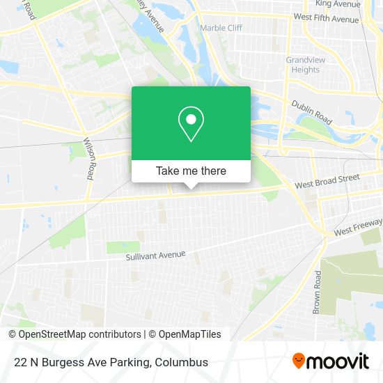 22 N Burgess Ave Parking map