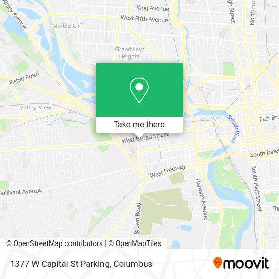 1377 W Capital St Parking map