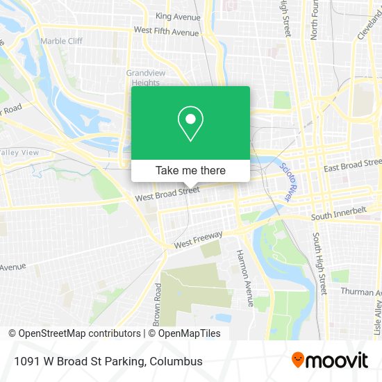 1091 W Broad St Parking map