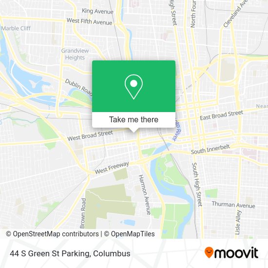 44 S Green St Parking map