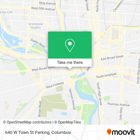 640 W Town St Parking map