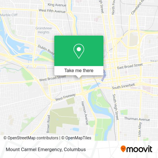 Mount Carmel Emergency map