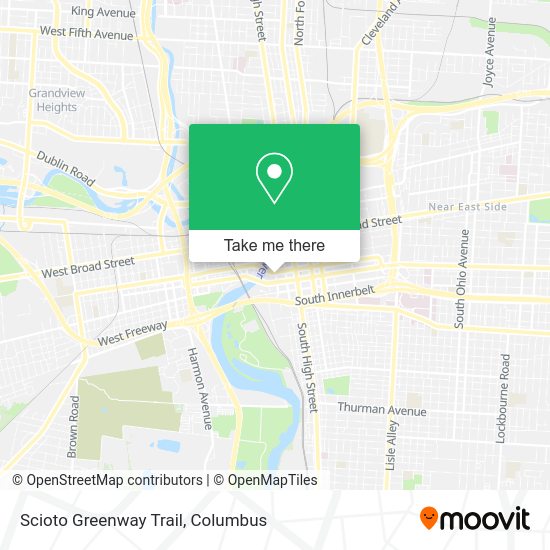 Scioto Greenway Trail map