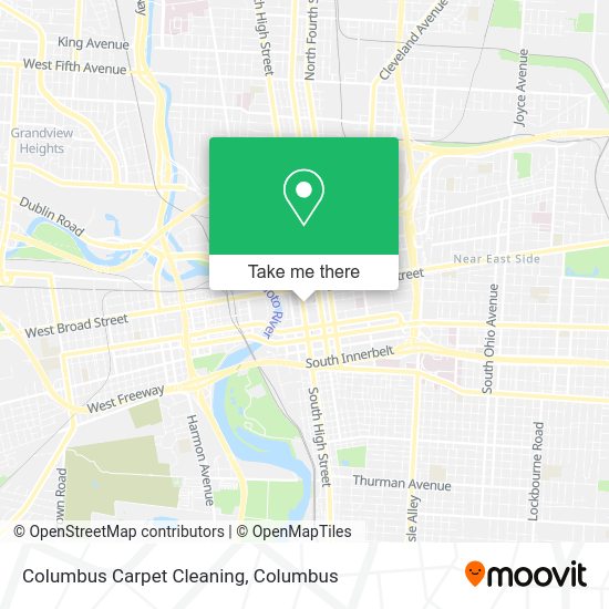 Columbus Carpet Cleaning map