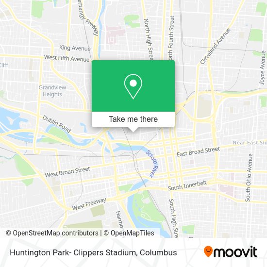 Huntington Park- Clippers Stadium map