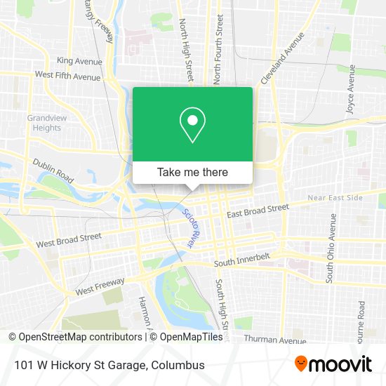 101 W Hickory St Garage map