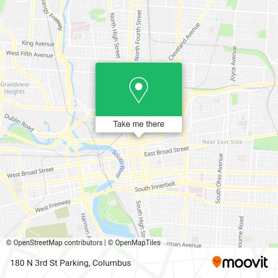 180 N 3rd St Parking map