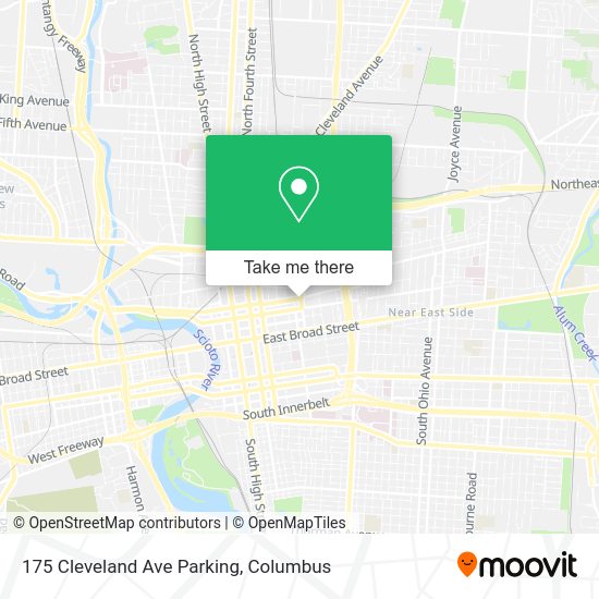 Mapa de 175 Cleveland Ave Parking