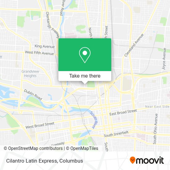 Cilantro Latin Express map