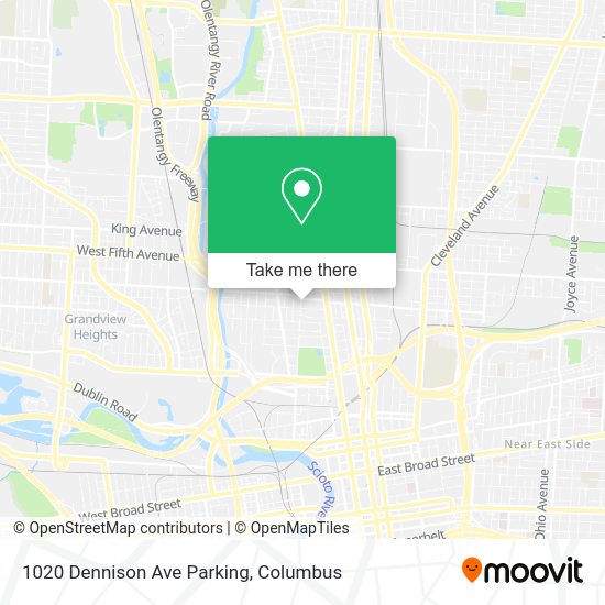 1020 Dennison Ave Parking map