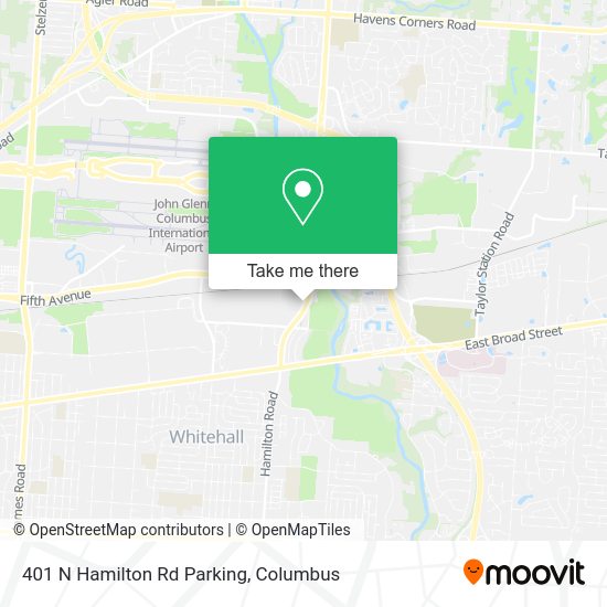 Mapa de 401 N Hamilton Rd Parking