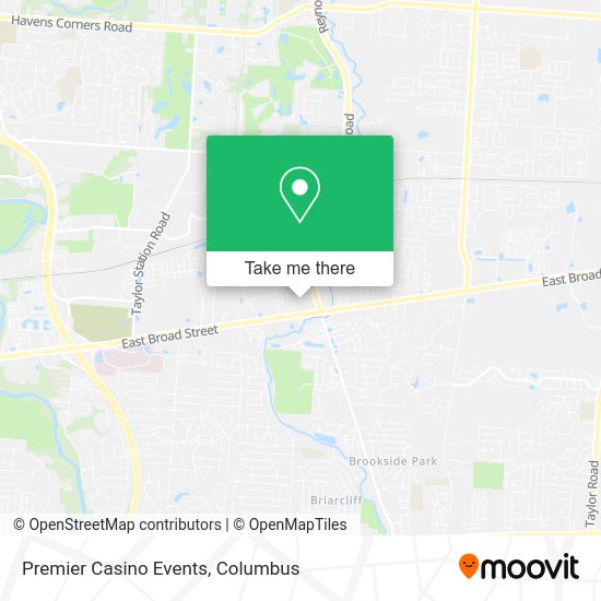Mapa de Premier Casino Events