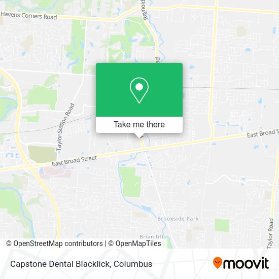 Capstone Dental Blacklick map