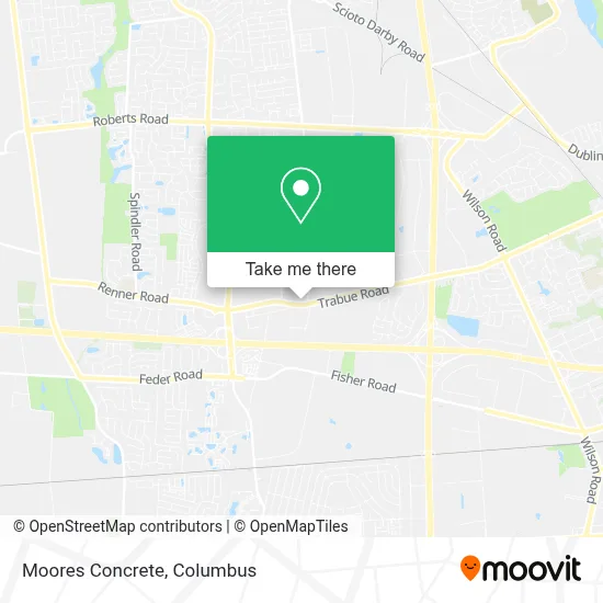 Moores Concrete map