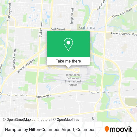 Hampton by Hilton-Columbus Airport map