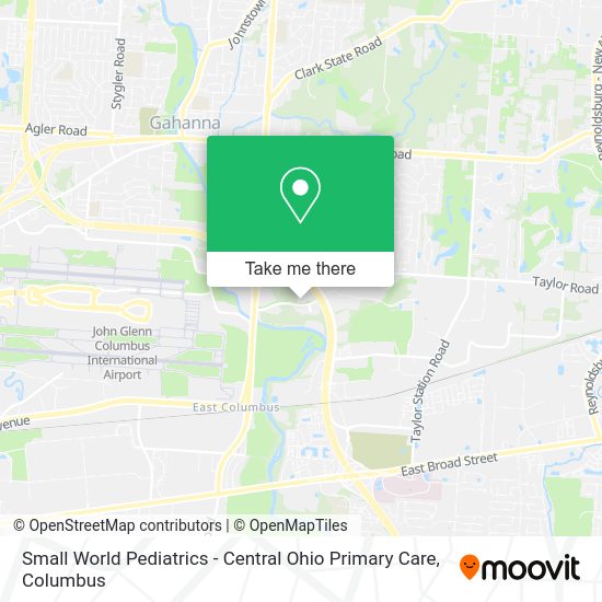 Mapa de Small World Pediatrics - Central Ohio Primary Care
