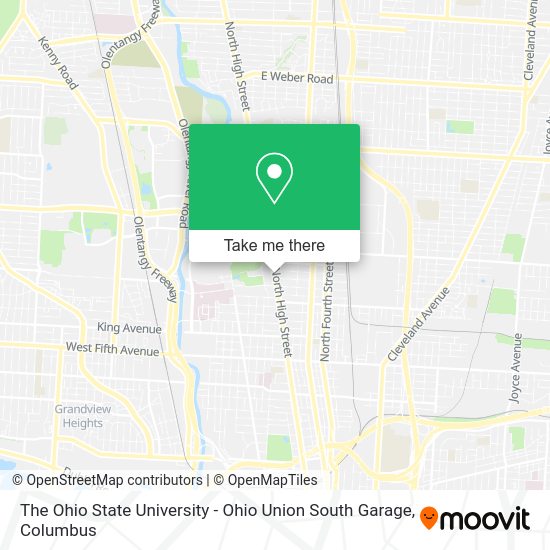 Mapa de The Ohio State University - Ohio Union South Garage