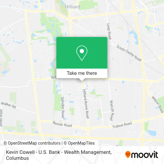 Mapa de Kevin Cowell - U.S. Bank - Wealth Management