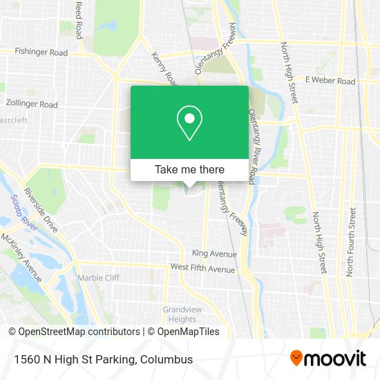 1560 N High St Parking map