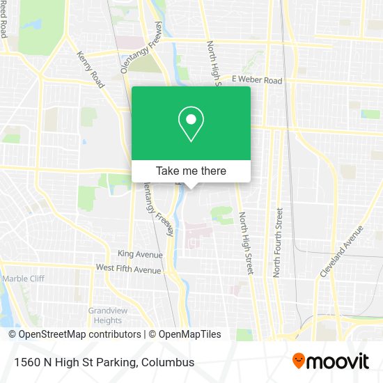 1560 N High St Parking map