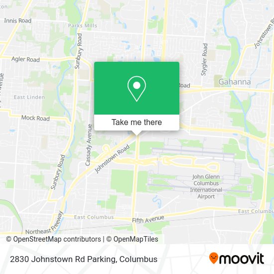 2830 Johnstown Rd Parking map