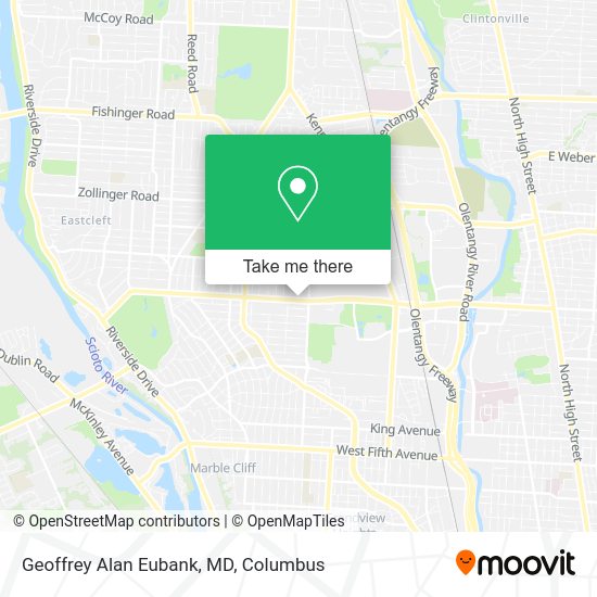 Geoffrey Alan Eubank, MD map