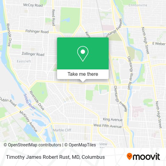 Timothy James Robert Rust, MD map
